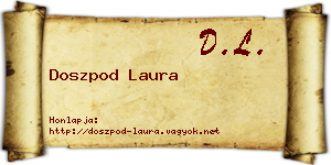 Doszpod Laura névjegykártya